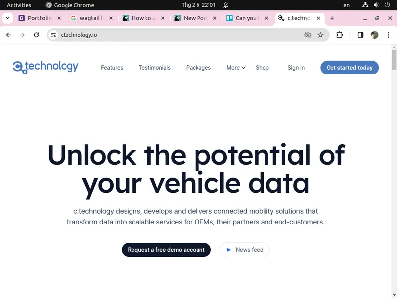 A cms with wagtail and tailwind css